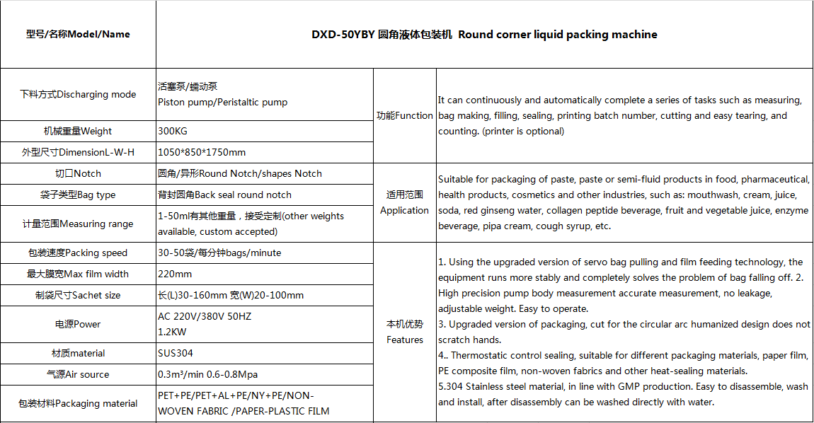 high-end round corner liquid packing machine(图2)
